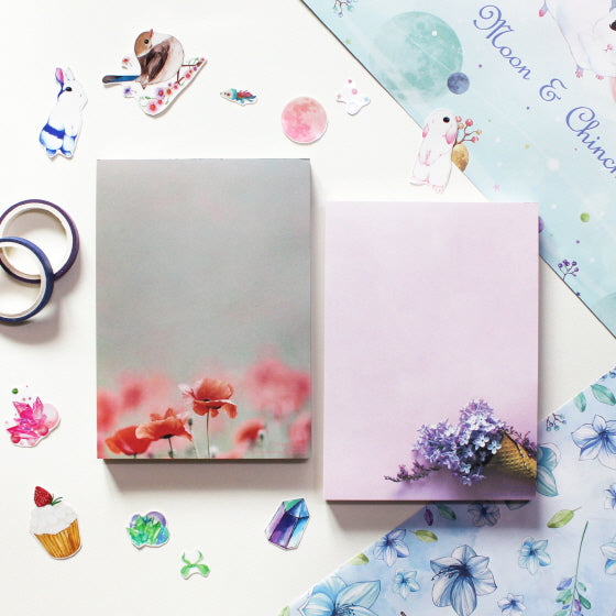 Big Memo pad - flower ver.1