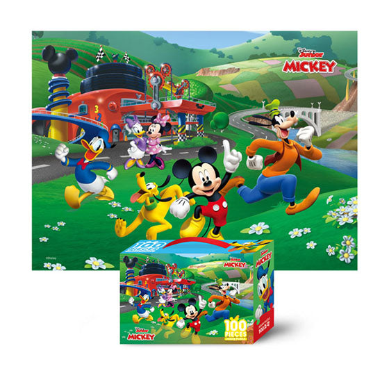 Disney Jigsaw Puzzle 100pcs Mickey racing park