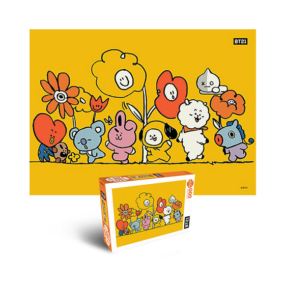 BT21 Jigsaw Puzzle 500pcs Flower