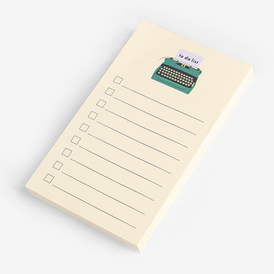 Typewriter memo pad 3ea