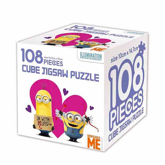 Superbad cube puzzle 108pcs-heart
