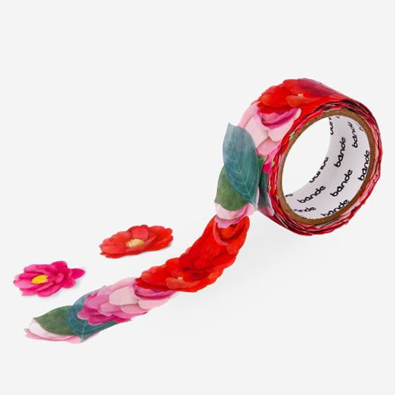 Bande true love camellia flower masking tape