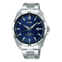 SEIKO ALBA/Solar Watch Stainless Bank/Blue/AQGD403
