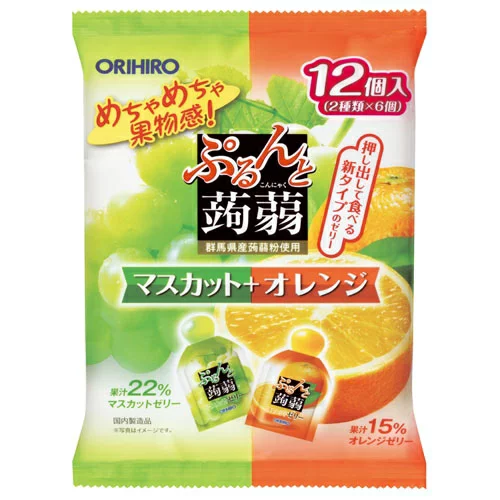 Orihiro Jelly[12 pcs][Muscat + Orange]