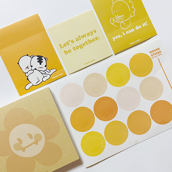 [Yoomtopia] Yellow Flower Memo pad