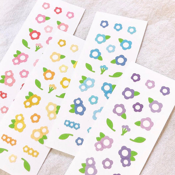 [Senabox] Color flower Sticker