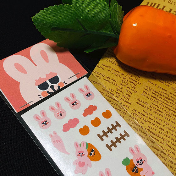 [Malgmmoongu] Rabbit Carrot Sticker