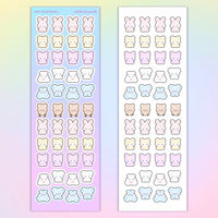 [Rayeon] Pastel animal S size Sticker