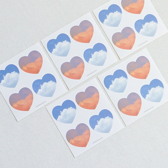 [Merifilm] Heart cloud Sticker