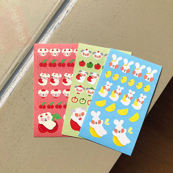 [Pongpong] 3 versions Fruit series matt Sticker