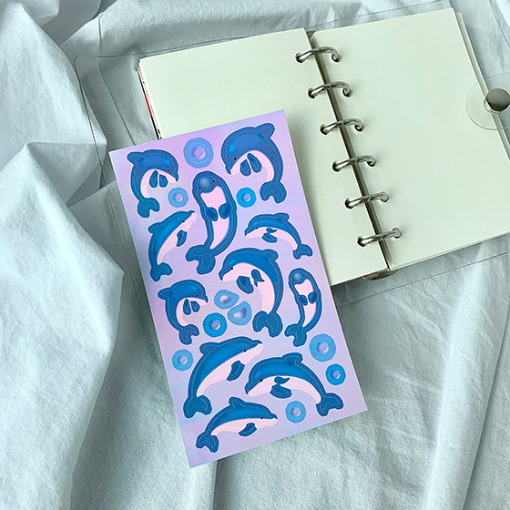 [Deardaon] Aurora Dolphin Sticker