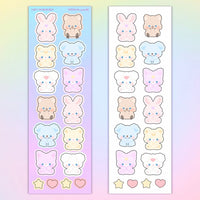 [Rayeon] Pastel animal M size Sticker