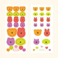 [Gomdunge] Middle&Big face Sticker - Basic