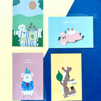 [Junelee] Rectangle Post card (better together)