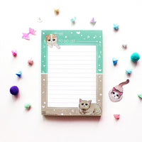 Big Memo pad - cat