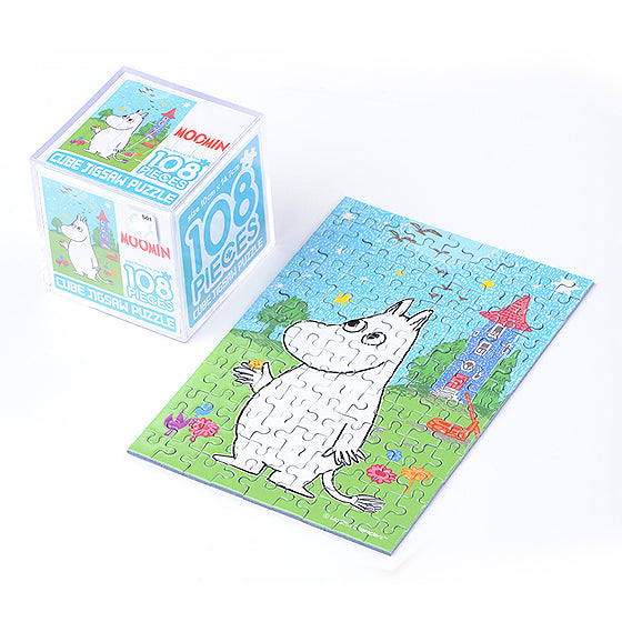 Moomin cube puzzle 108pcs-Moomin and birthday button