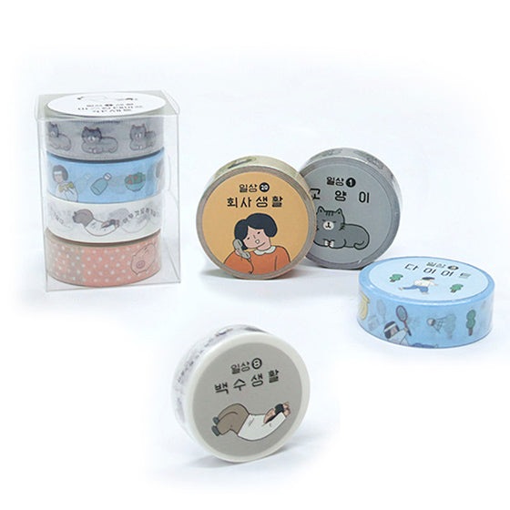 Monologue masking tape 4P SET