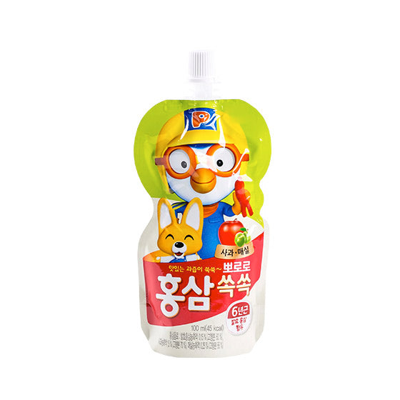 Pororo Red Ginseng Apple&Plum Drink 100ml