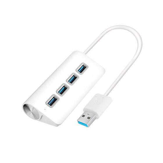 New York USB3.0 4 Port Hub White