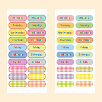 [Gomdunge] English Day of week Sticker 2