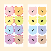 [Gomdunge] Little bear Small face Sticker