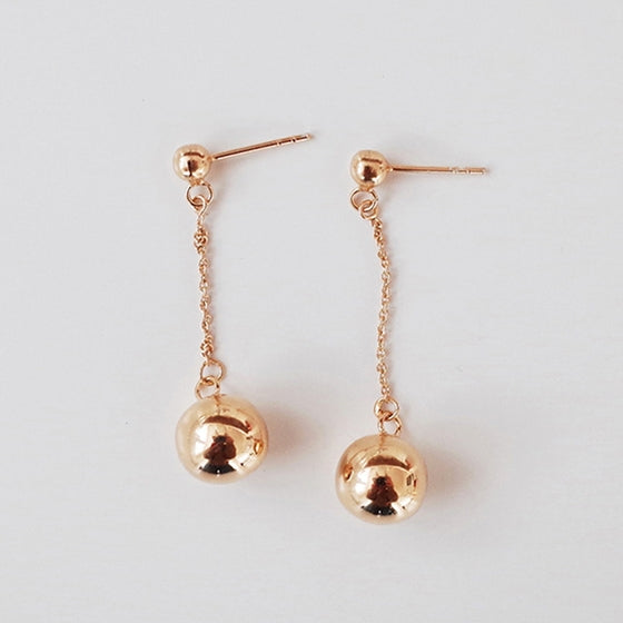 [Silver925] Falling ball earring