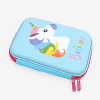 Rainbow colors unicorn pencil case