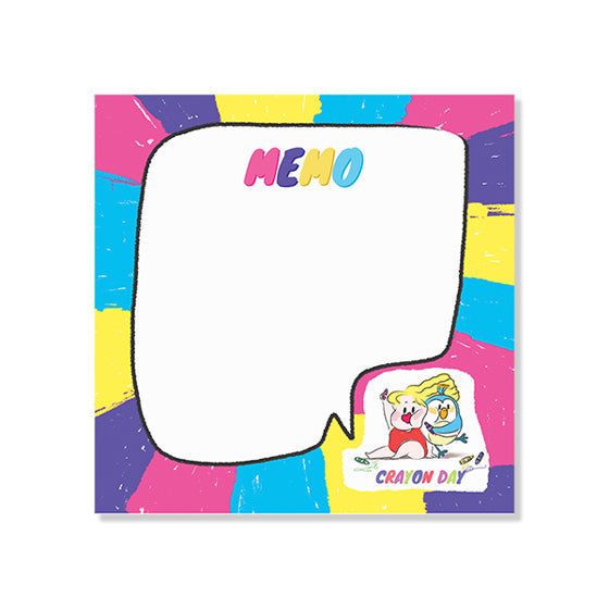 Memopad Notepad Crayon