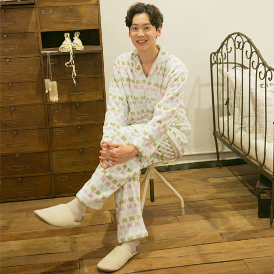 [m] Mink Butterfly Pajama Set