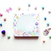 Memo pad - bubble cat