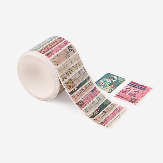 Classical stamps masking tape 2ea