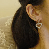 Heart Pendant Earring