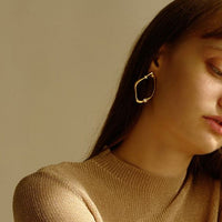 Flow Pearl Earring(Pearl/ Cubic)