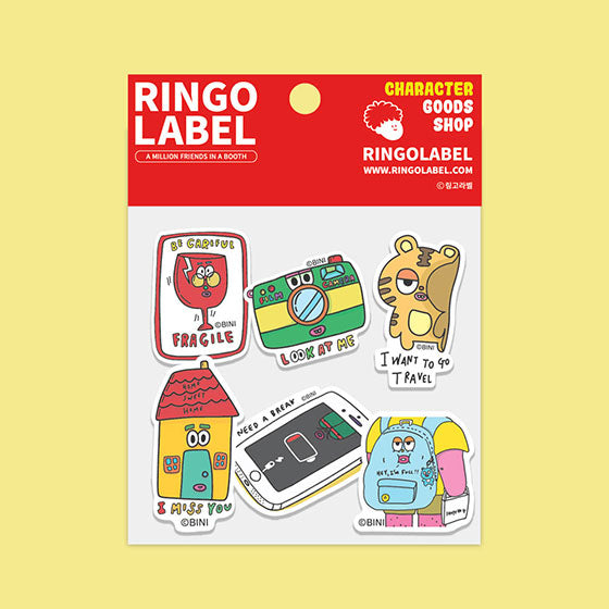 Deco sticker Tiny Trouble 6pcs