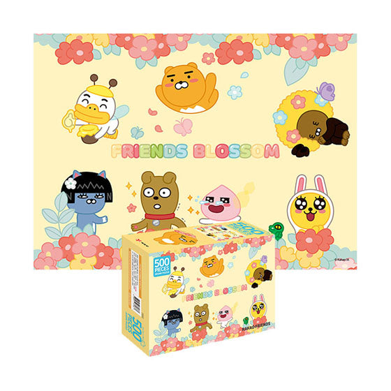 Kakao Friends Jigsaw puzzle 500pcs-Kakao Friends blossom