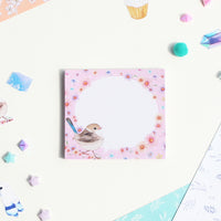 Memo pad - bird&flower