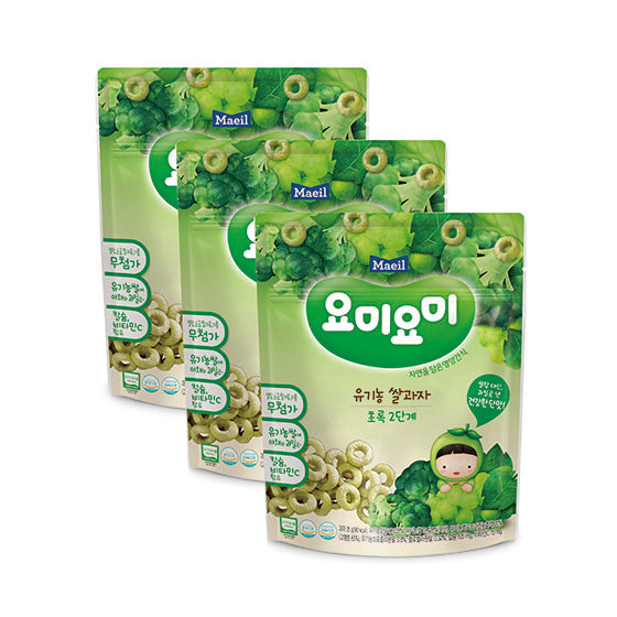 Organic Rice Snacks Green Stage2 (Mixed green fruit & veggies) * 3ea ...