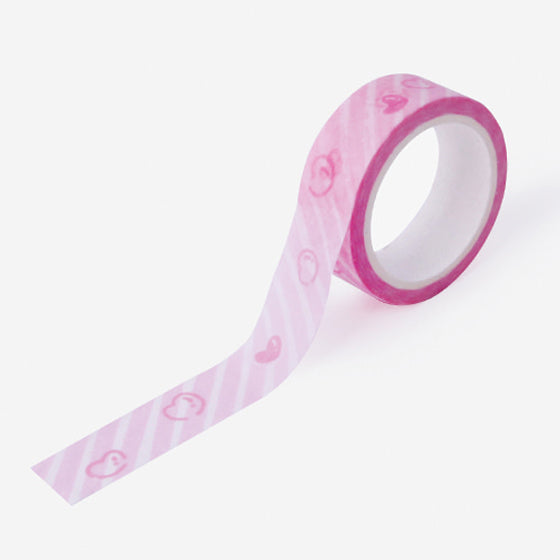 Pink heart tong tong masking tape 2ea