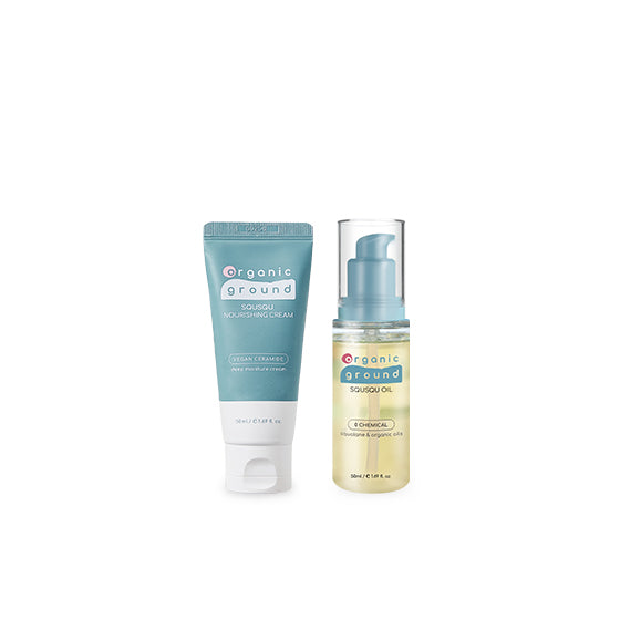 Squ Squ Oil + Squ Squ Nourishing Cream Set