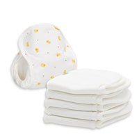 Peanut Shaped Embossing Cotton Baby Diaper Large 5ea