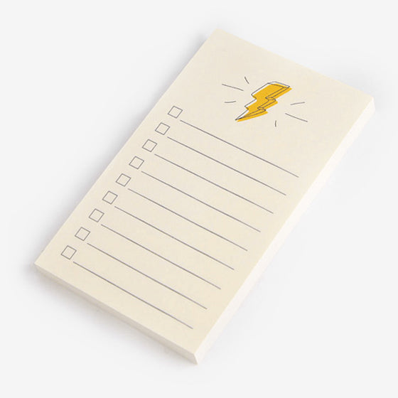 Lightning memo pad