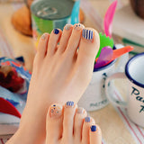 Beach Towel Stripe Pedi (Gloss)