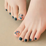 Simple Navy Capiz Shell Pedi (Gloss)