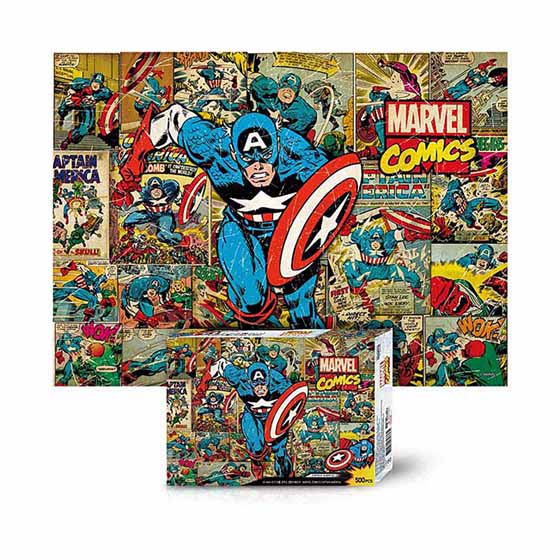 Marvel Comics Jigsaw Puzzle 500pcs Captain America(M-A05-013)
