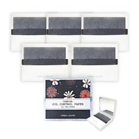 Charcoal Oil Blotting Paper 50sheets 1pack (Mirror case) + Refill paper 50sheets 5pack