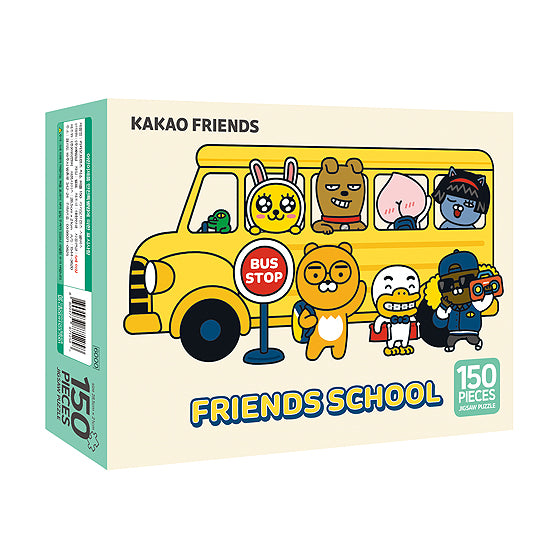 Kakao friends Jigsaw puzzle 150pcs-Kakao friends school bus