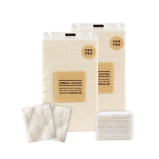 Unbleached Cotton pad 140 sheets * 2pack