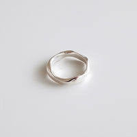 [Silver925] Bold wave ring