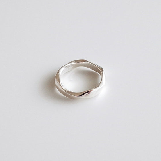[Silver925] Bold wave ring