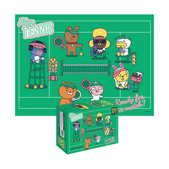 Kakao Friends Jigsaw puzzle 500pcs-Play tennis